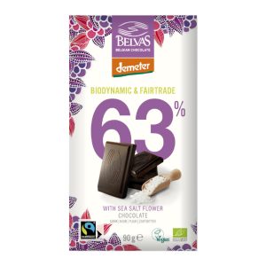 Mörk choklad 63%, havssalt