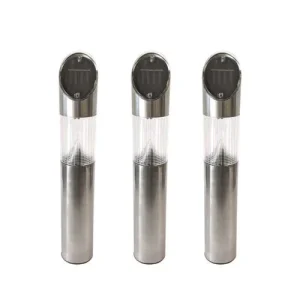 Grundlig solcellslampa på spett - 3 st.