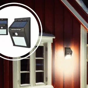 Solcellslampa för trädgården, lyser med 48 LED-lampor