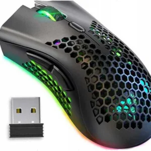 2,4 GHz spelmus med RGB-ljus och justerbar DPI