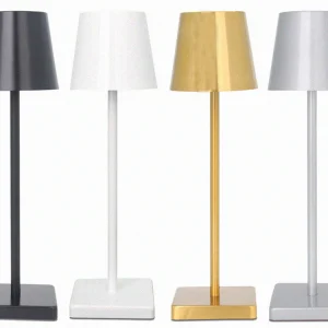 Sänglampa med Touch 3-stegs ljusinställning: varm, neutral, kall - USB-uppladdningsbar!