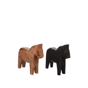 Häst i trä 15x15cm