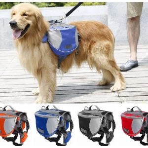 Hundryggsäck med Justerbar Sele – Perfekt för Vandring, Camping & Resor