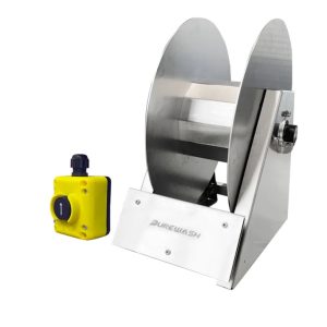 Purewash rostfri elektrisk slangupprullare med elmotor